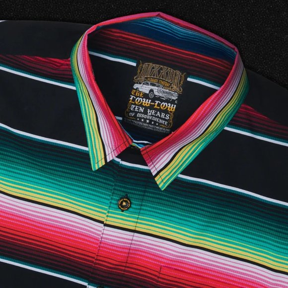 Dixxon LOW LOW 2023 Men's Short Sleeve Party Shirt (Black Collar) - S - Picture 2 of 10